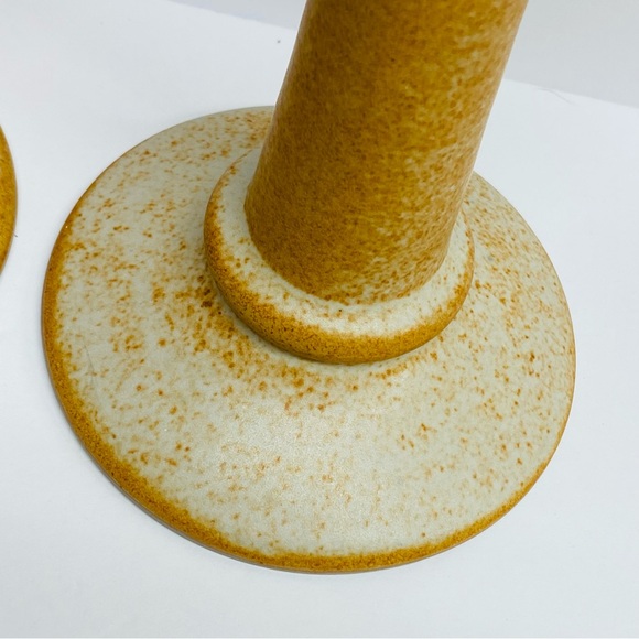 Walt Glass Signed Art Pottery Candlestick Candle Holder Texas Sunset - Picture 5 of 11